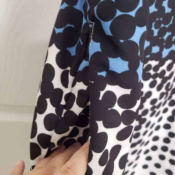 eShakti Polka Dot Dress Ombre Career Pockets Sleeveless Womens Size 2X - Picture 4 of 9